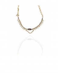 Short necklace Mini DAZZLE- Pierre de Lune
