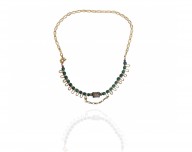 Short necklace Mini DAZZLE- Malachite