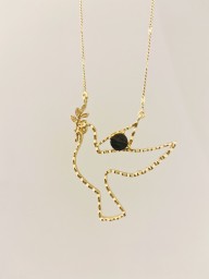 Long necklace - PALOMA 70 - Black Tourmaline
