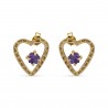 Tiny CRUSH Earrings- Amethyst