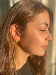 Tiny CRUSH Earrings- Green aventurine