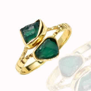 Toi & Moi - Green onyx