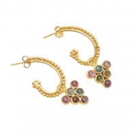 EARRINGS BOMBAY - Watermelon Tourmaline